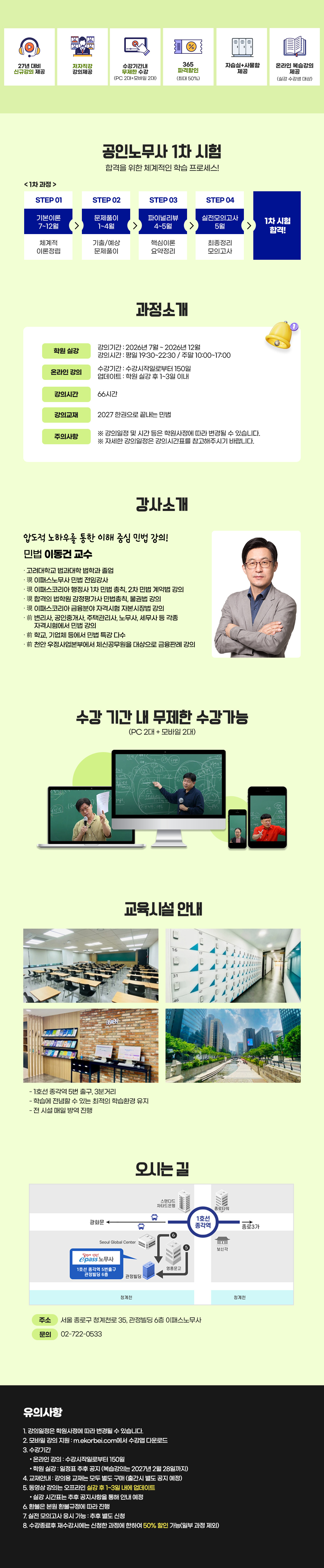 공인노무사 시험대비 민법 기본이론