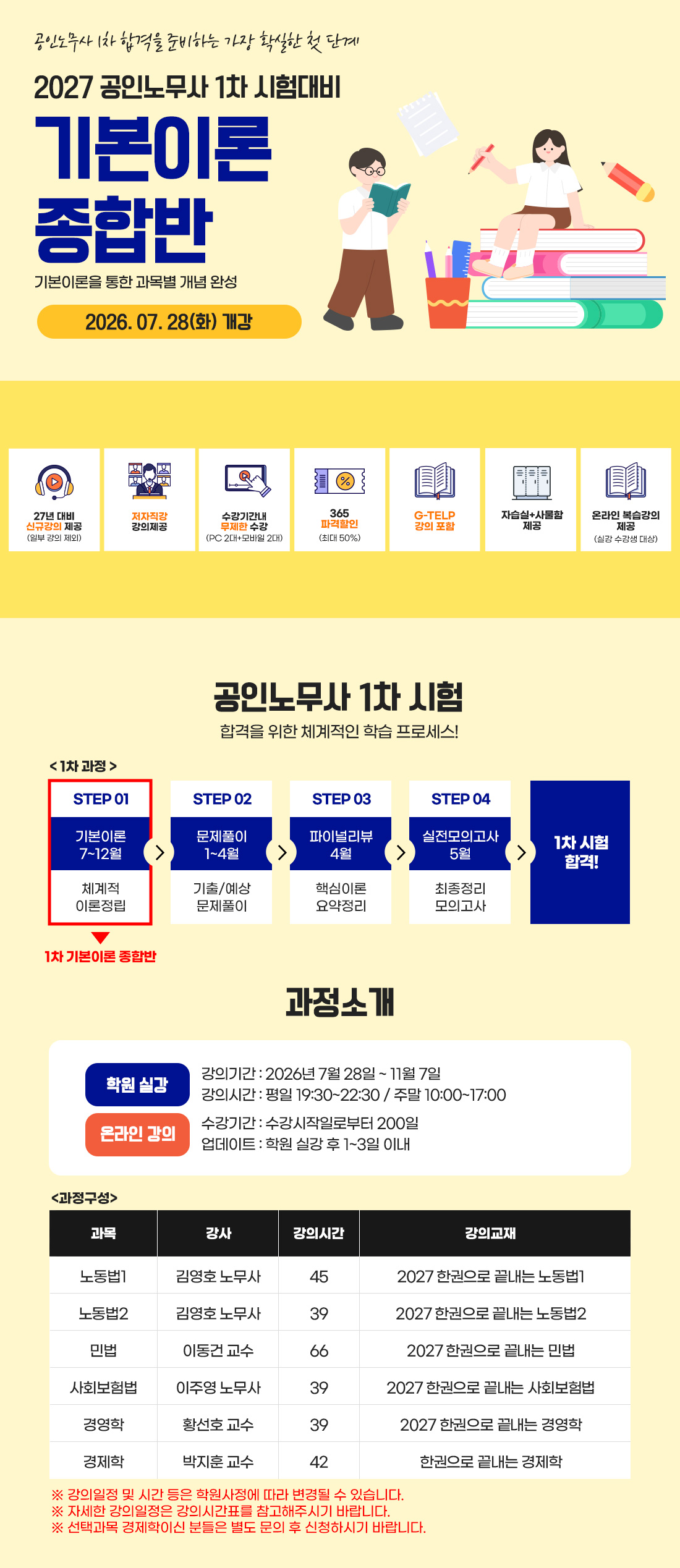공인노무사 시험대비 기본이론 종합반