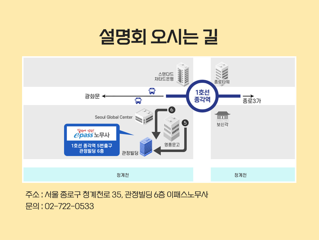 이패스노무사 오시는 길